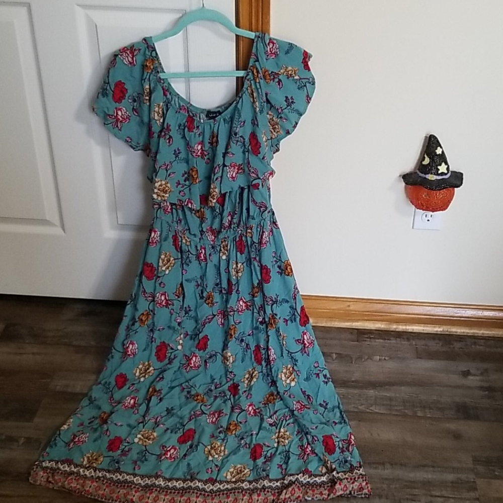 Flowing Floor Length Dress